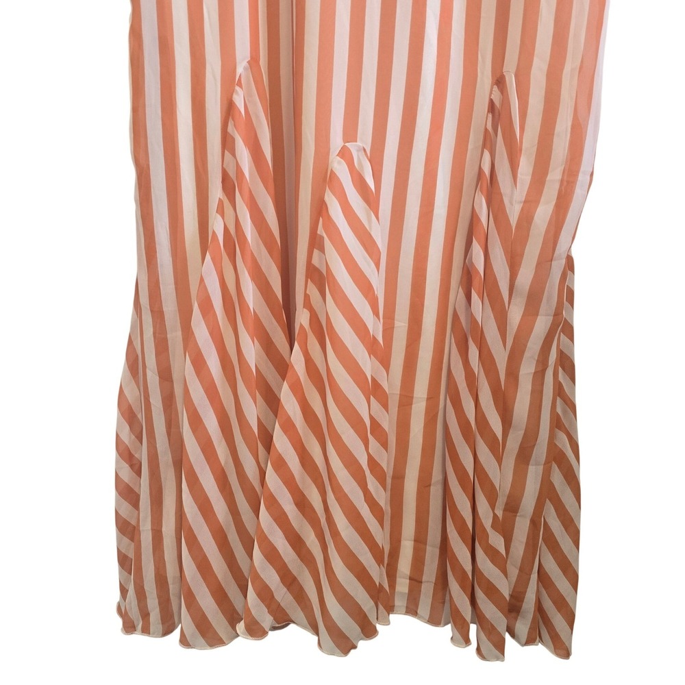 ASOS Striped Maxi Dress in Cream and orange/tan - Picture 7 of 16